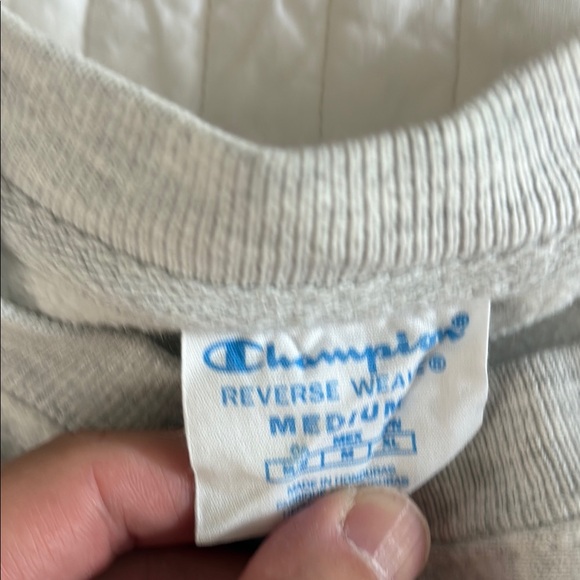 Champion TCU light Gray Sweatshirt with purple Letters - Picture 2 of 6